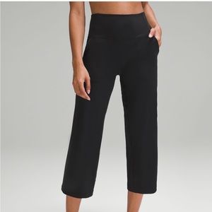 Lululemon Black Align High-Ruse Wide-Leg Cropped Pant 23”